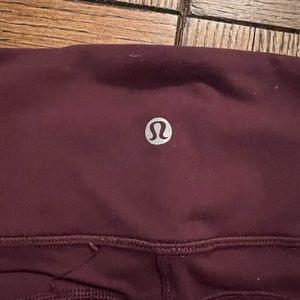 Lulu cropped leggings with slits by calf